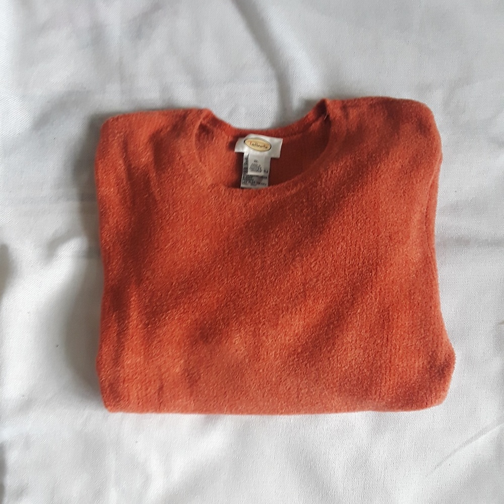{Talbots} Salmon Crew Neck Sweater Sz XL
